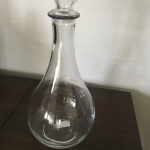 Minimalist Vintage liquor or wine bottle with stopper